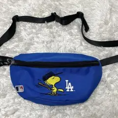 レア】ドジャース　ピーナッツ　スヌーピー ウッドストック ショルダーバッグMLB