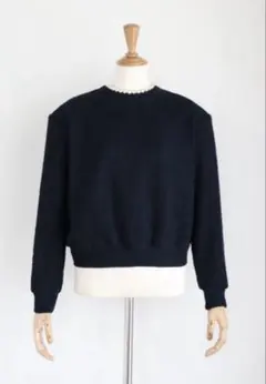 DRAWER WINTER2 16G エリ フリンジ ロング スリーブ ニット - メルカリ