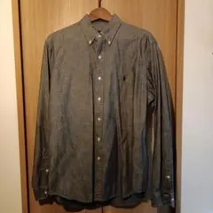 Ralph Lauren グレー ボタンダウンシャツ L/G