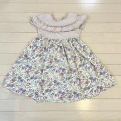 エニィファム　フリル付き花柄ワンピース 120cm