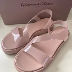 GianvitoRossi ジャンビドロッシ　ピンク　ベージュ　PVC　39のサムネイル