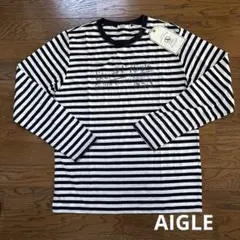 AIGLE エーグル　シャツ　Tシャツ ストライプ　新品未使用