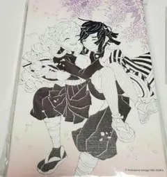 鬼滅の刃 原画展 アートボード 甘露寺蜜璃 伊黒小芭内　おばみつ　キャンバス3点 鬼滅の刃 原画展 伊黒小芭内 甘露寺蜜璃 デザインアートボード