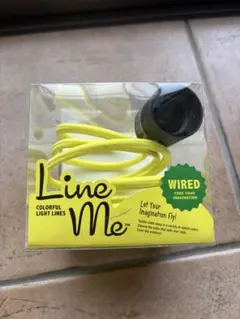 Line Me テキスタイルケーブルランプ イエロー