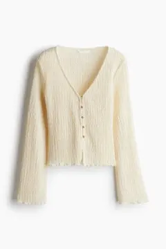 H&M カーディガン アイボリー