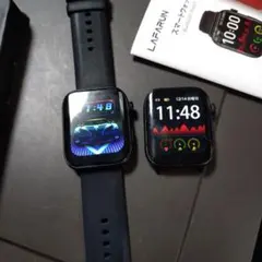 LAFARUN スマートウォッチ ブラック