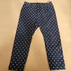 ユニクロ　ドット柄レギンス　90
