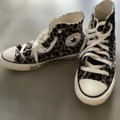 CONVERSE All Starレオパード柄ハイカット24.5cm