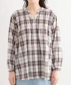 チェック柄シャーリングシャツ シューラルー DRESKIP
