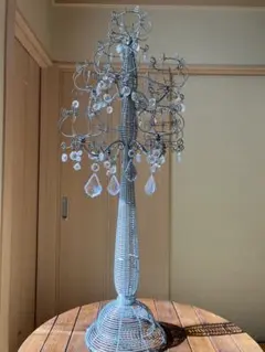 ワイヤーアート　アンティーク　キャンドルスタンド　フランス　ビンテージ