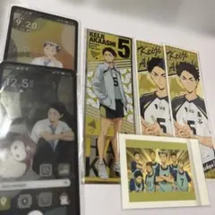 ハイキュー　梟谷　木兎光太郎　赤葦京治　ぱしゃこれ　ロングステッカー
