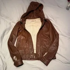 マイク&クリス Mike & Chris ブラウンレザージャケット