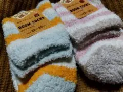 モコモコ暖か　ルームソックス 23-25 cm