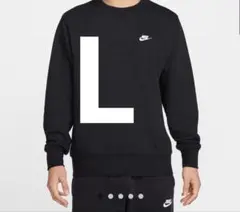Nike ブラック クルーネックスウェット L fn3889 010 メンズ
