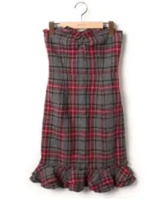 ナイン  チェック　マーメイド　ベアワンピース