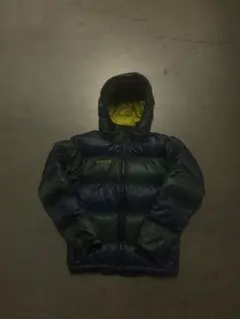 Columbia 短丈ダウンジャケット Mサイズ ダークグリーン/ネイビー