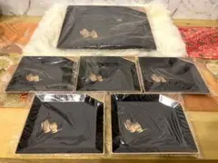 銅製 干菓子器 干菓子盆 四方盆 夫婦鶴 翔