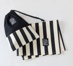 3072ランチョンマット・巾着袋　ストライプ　50×40