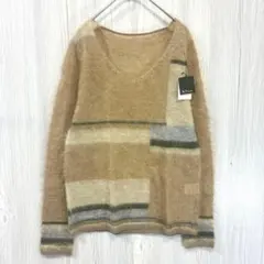新品タグ付 K.T KIYOKO TAKASE 高級モヘヤ混 Vネックニットのサムネイル