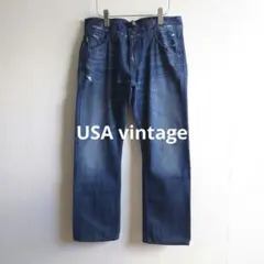 USA vintage TEARS OF BLEU ダメージジーンズ YKKのサムネイル