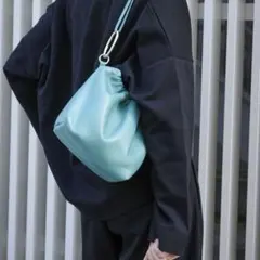 完売品 MOTHER HOUSE ドローストリング バッグ S ペールオーシャン