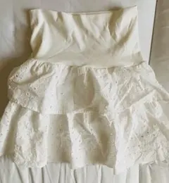 ZARA ホワイト レイヤードスカート 12-13歳