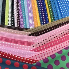 911生地　まとめ売り　ドット　沢山　ハンドメイド