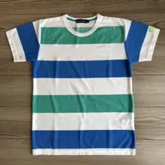 未使用　BLUE CROSS ボーダー　半袖Tシャツ　Lサイズのサムネイル
