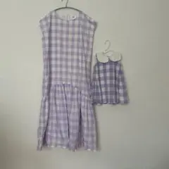 プティマイン　リアン　親子コーデ　おそろい　ワンピース