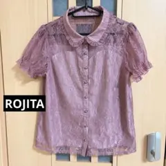 ROJITA レースブラウス 半袖 パフスリーブ ピンク系 ガーリー量産型地雷系のサムネイル