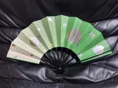扇子　29cm 金銀暈し色紙　斜縞　舞扇子　舞踊　大衆演劇　着物　和装　小物