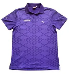 Puma ポロシャツ 紫 ドットパターン