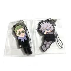 呪術廻戦 海辺 ラバーマスコット ミニキャラ 五条 七海 2個セット