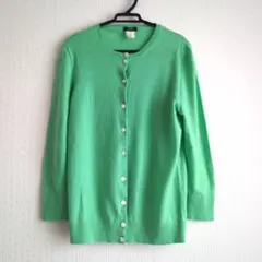 J.CREW　レディースカーディガン　ビビットカラー S　緑　エメラルドグリーンのサムネイル