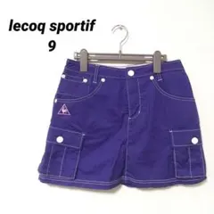 ルコックポルティフ　ゴルフスカート　ミニスカート　パープル　Mサイズ　レディースのサムネイル