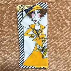 ロラライハリス　クールビューティーBeeレディ柄　ハンドメイドメガネケース