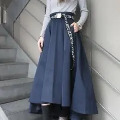 k3&co.×Dickies コラボ フレアスカート XS 紺 ボリュームのサムネイル