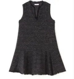 ナチュラルビューティーベーシック ミックスツイードシリーズ ミニワンピース