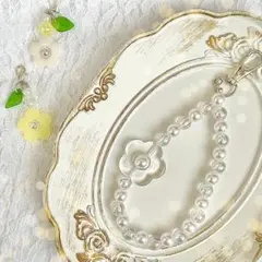 【お値段ワンコイン♩】ストラップ＆チャーム 春の3点セット✿˖*
