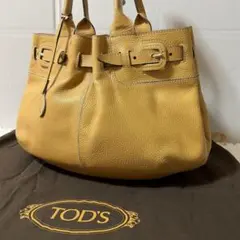 トッズ ワンショルダーバッグ 肩掛け シボ革 袋付き ベージュ - メルカリ