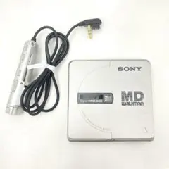 SONY MZ-E35 MDウォークマン シルバー 完動品 リモコン付