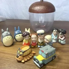 となりのトトロ ミニフィギュア11体 二馬力刻印 ネコバス　トトロ