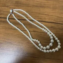 ネックレス　冠婚葬祭　マグネット式　二重　結婚式