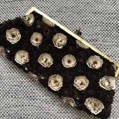 【匿名配送】【2way】ビーズ刺繍パーティーバッグ