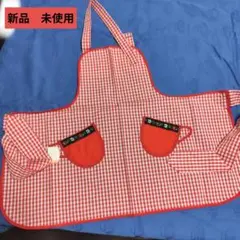 ラボット LOVOT服 ハンドメイド オーバーオール ヒッコリー柄 赤