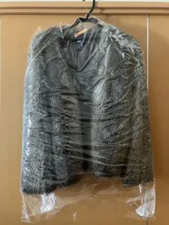 H&M グレー ファーコート US 12