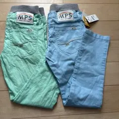 【新品タグ付】MPS ライトカラー スキニーパンツ 2本セット 130cm