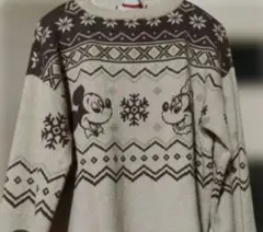Areeamディズニーミッキー柄 長袖ニット セーター