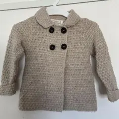 ZARA KNITWEAR ベージュ カーディガン ９８㎝　中古
