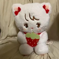 mikko illustration いちごBIG ぬいぐるみ